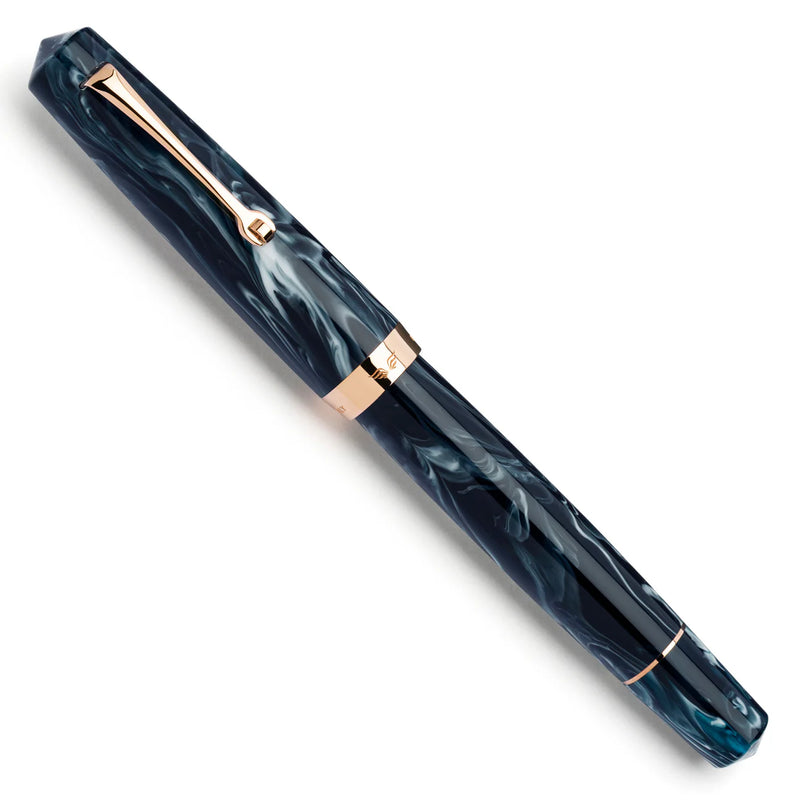 Leonardo Officina Italiana Momento Magico Fountain Pen - Arctic Blast (2026), Rose Gold Trim, Special Edition
