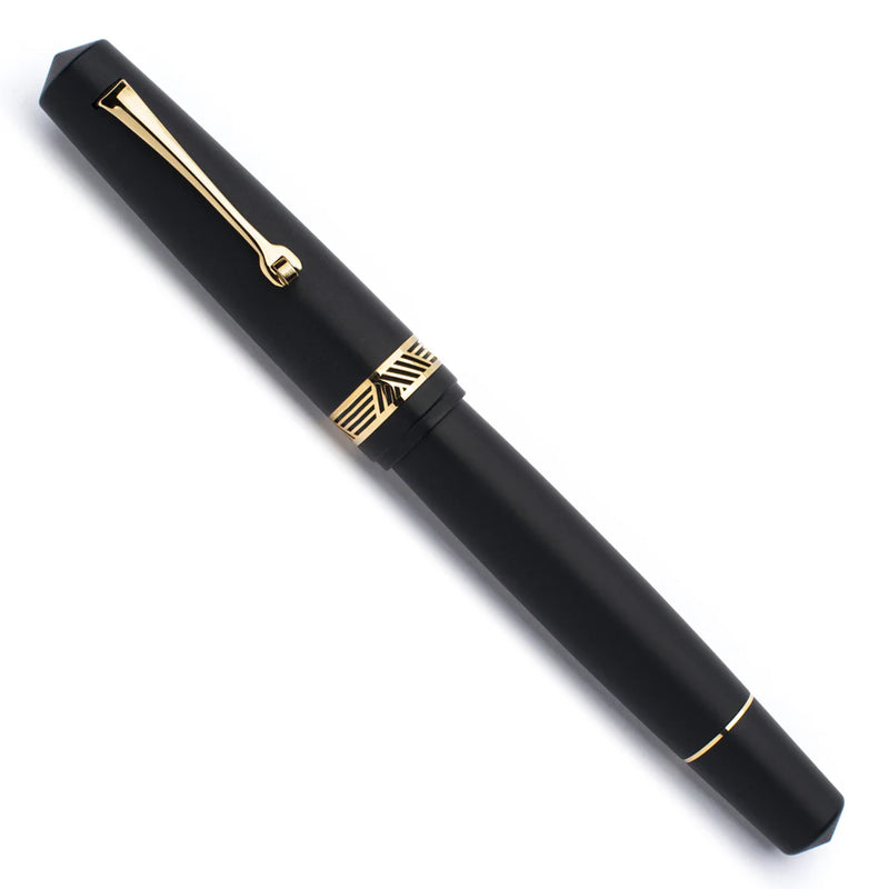 Leonardo Officina Italiana Momento Magico Fountain Pen - Matte Black, Gold Trim