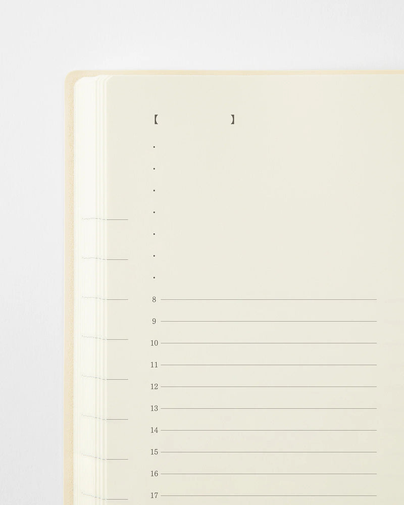 Midori MD Notebook - A5 1 Day 1 Page Diary 2027