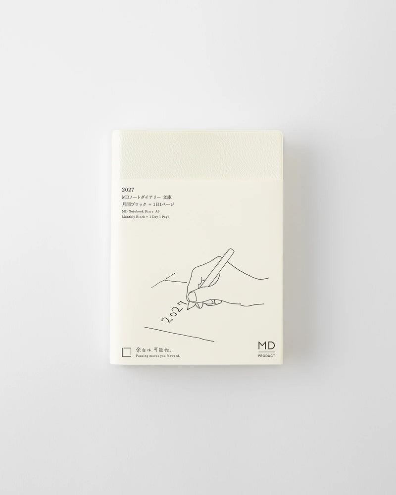 Midori MD Notebook - A6 1 Day 1 Page Diary 2027