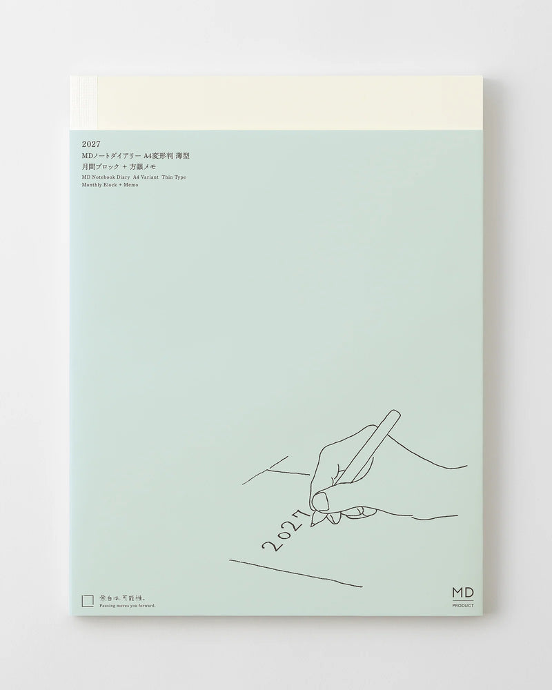 Midori MD Notebook - A4 Variant Thin Diary 2027