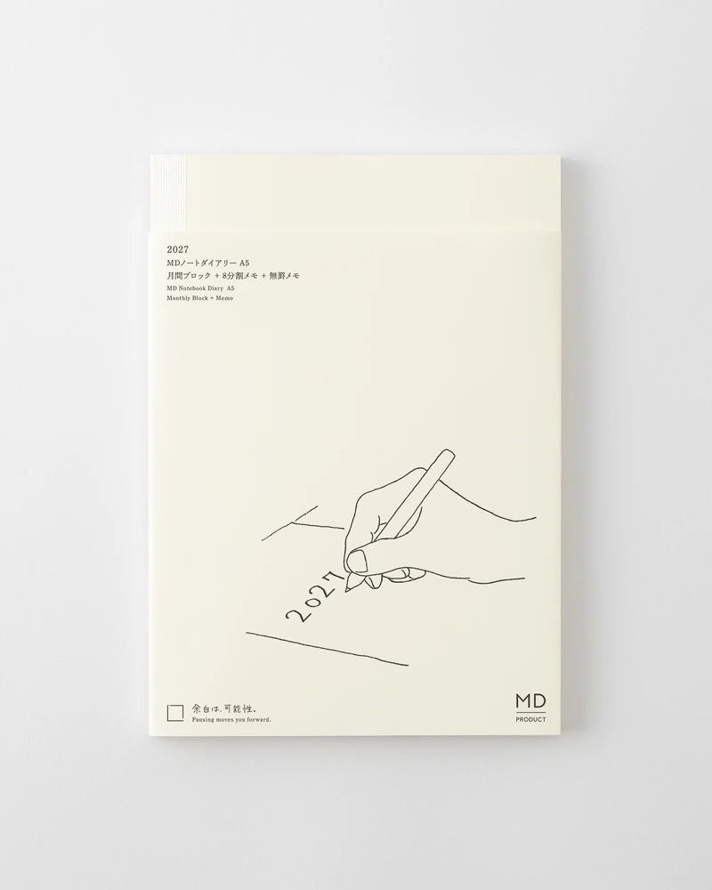 Midori MD Notebook - A5 Diary 2027
