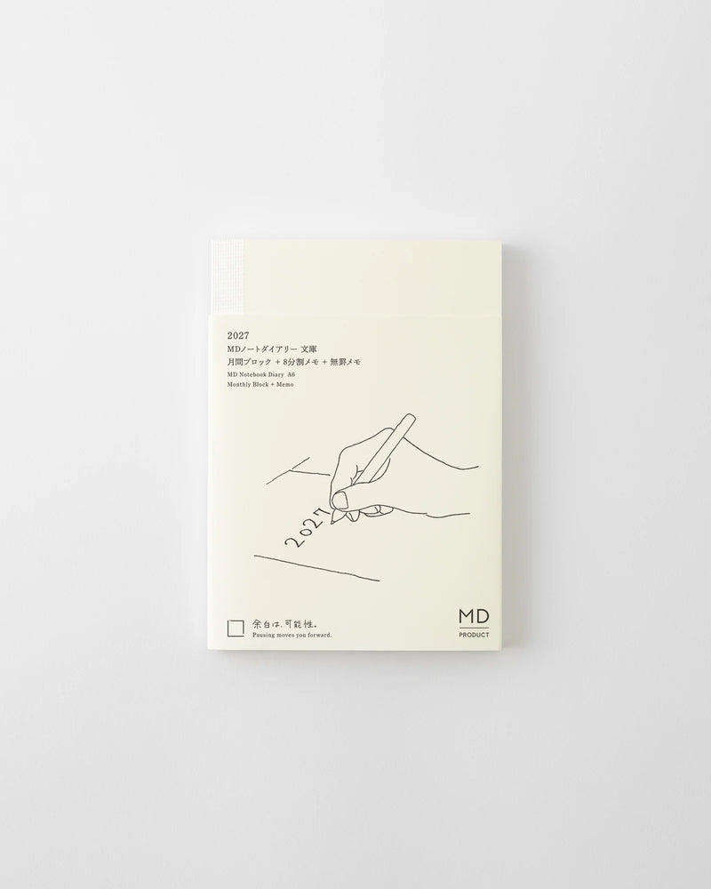 Midori MD Notebook - A6 Diary 2027