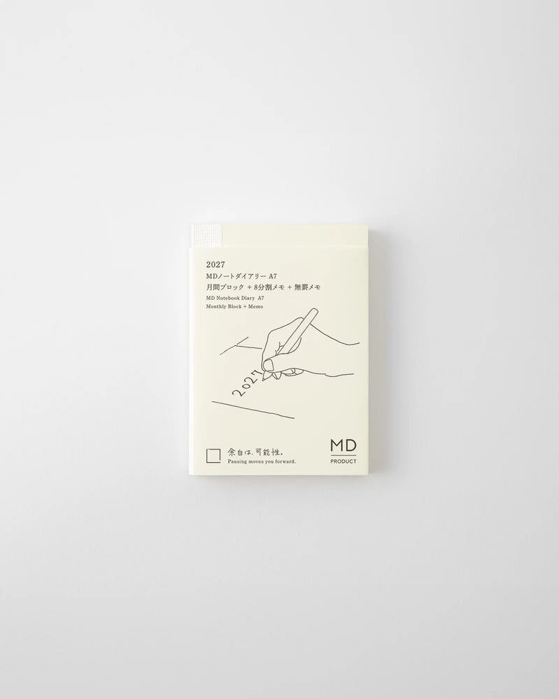 Midori MD Notebook - A7 Diary 2027