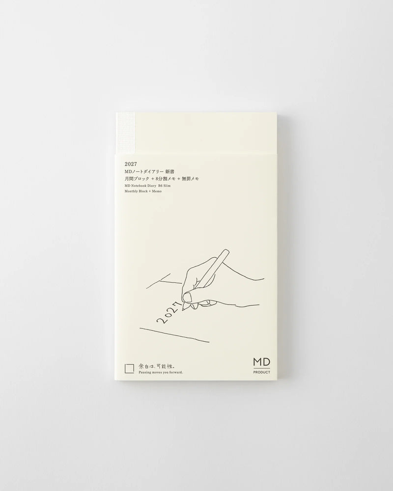 Midori MD Notebook - B6 Slim Diary 2027
