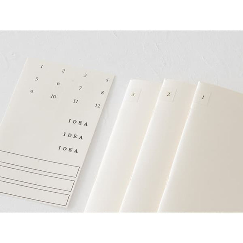 Midori MD Notebook Light A4 Variant - Blank (3 Pack)
