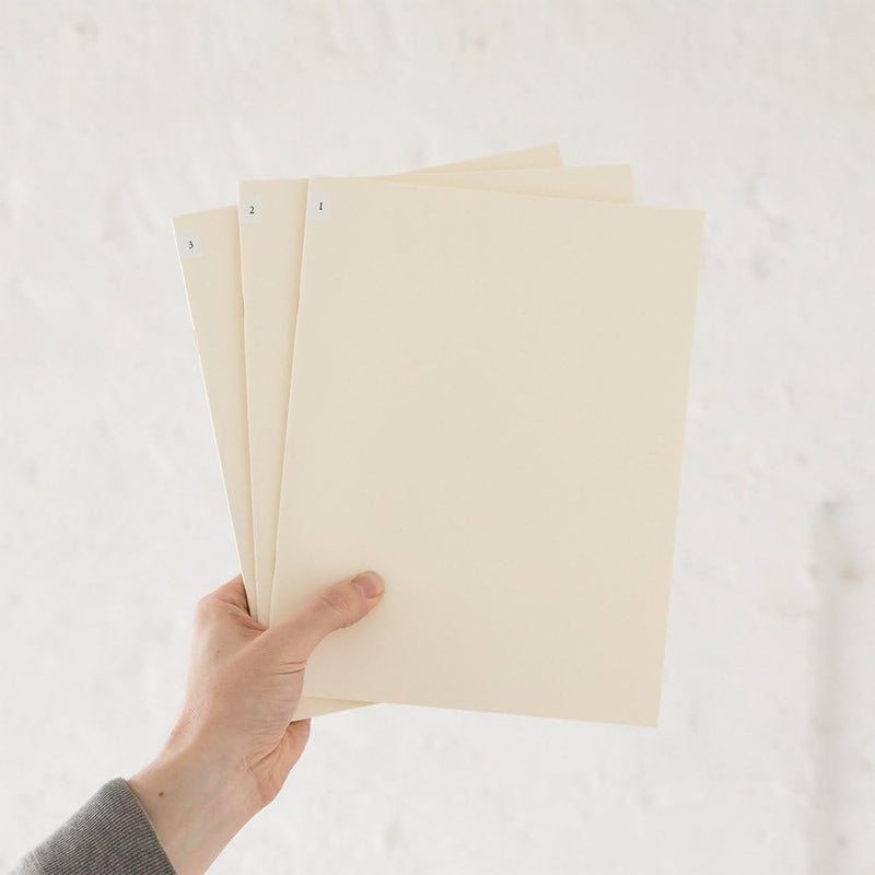 Midori MD Notebook Light A4 Variant - Grid (3 Pack)