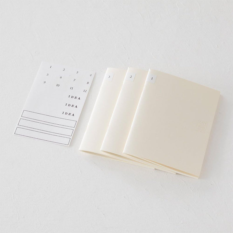 Midori MD Notebook Light A4 Variant - Grid (3 Pack)