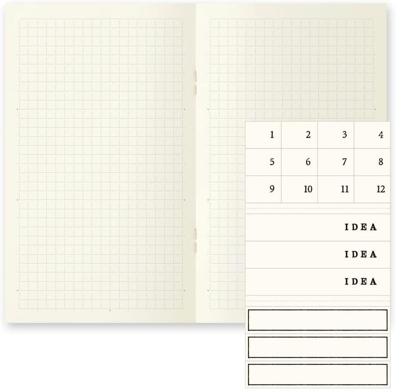 Midori MD Notebook Light B6 Slim - Grid (3 Pack)