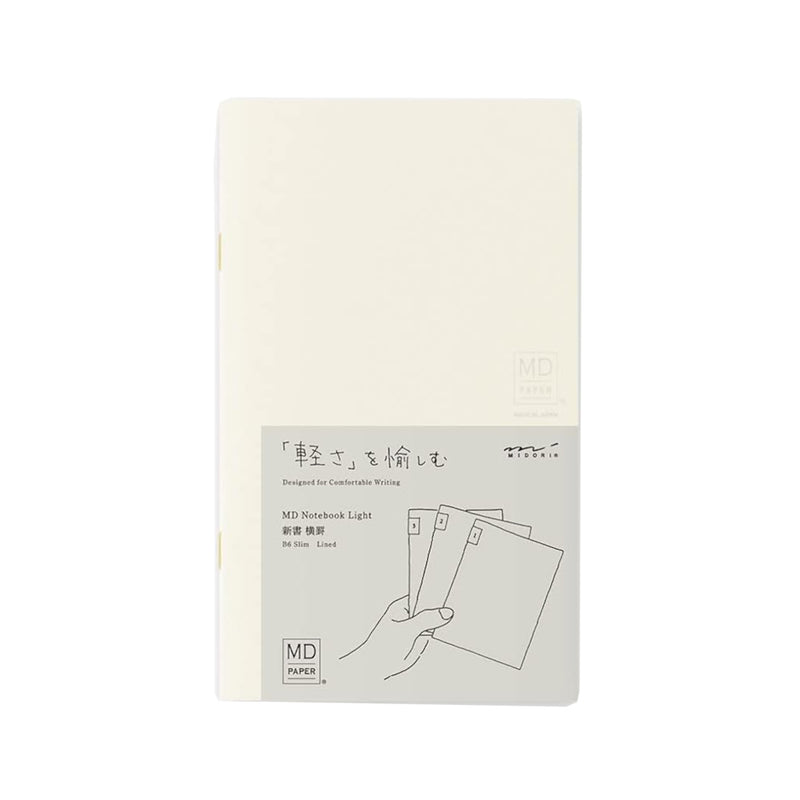 Midori MD Notebook Light B6 Slim - Lined (3 Pack)