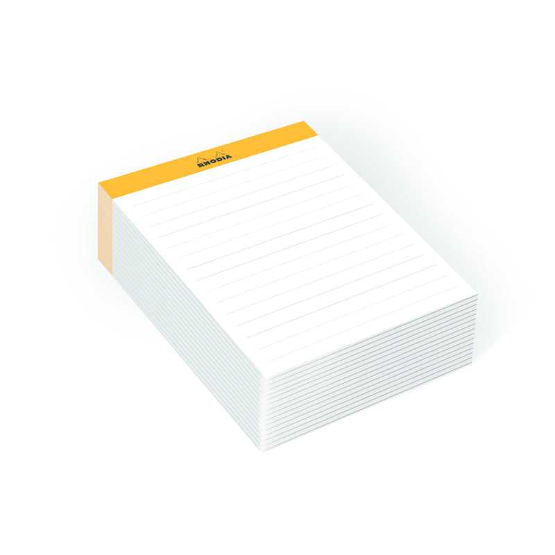 Rhodia No. 13 (A6) Memo Pad Refill- Orange, Lined