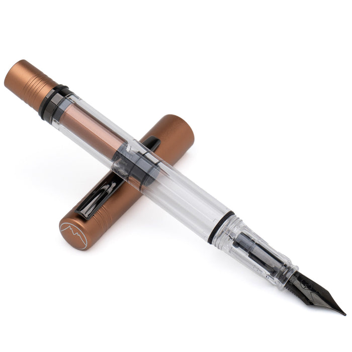 Monteverde MP1 Lock-It Piston Technology Fountain Pen & Holder Set - Mocha Mousse