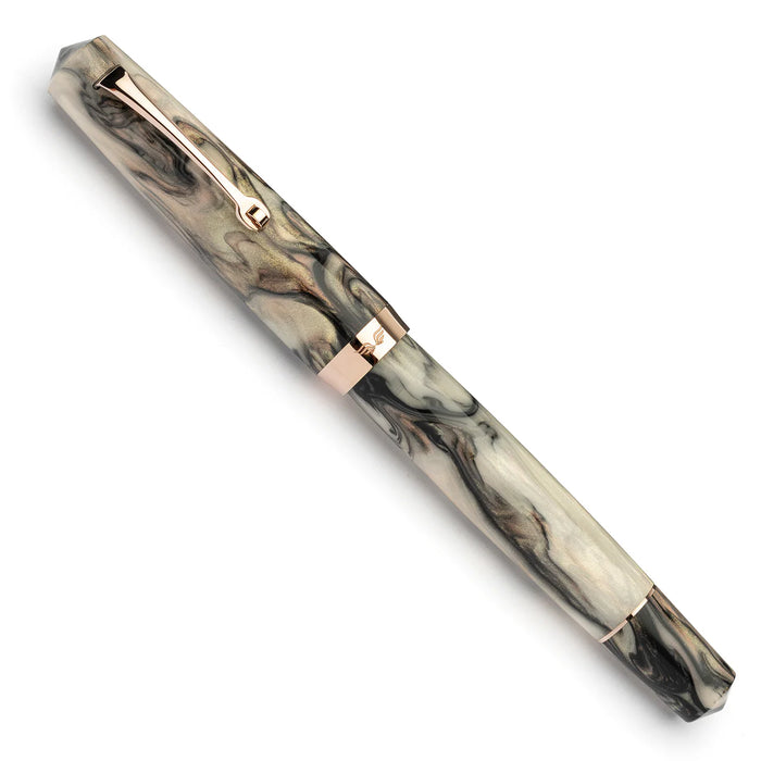 Leonardo Officina Italiana Momento Magico Fountain Pen - Golden Abalone, Rose Gold Trim, Special Edition