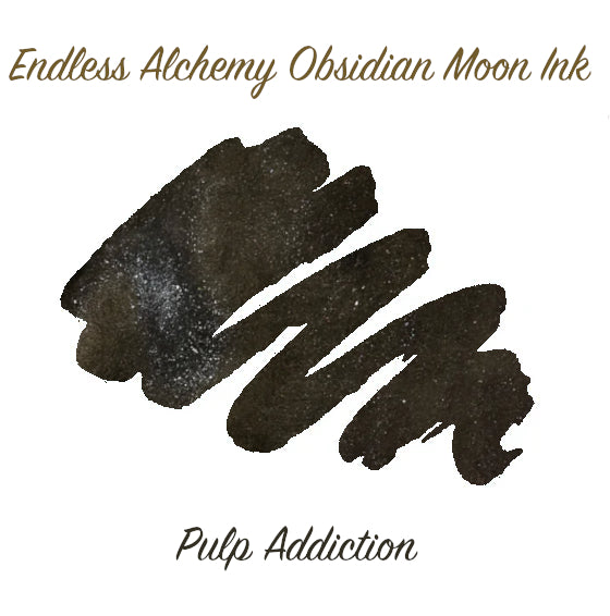 Endless Alchemy Fountain Pen Ink - Stardust - Obsidian Moon 2ml Ink Sample