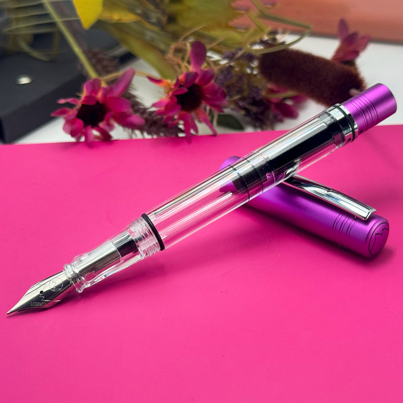 Monteverde MP1 Lock-It Piston Technology Fountain Pen - Purple Frost