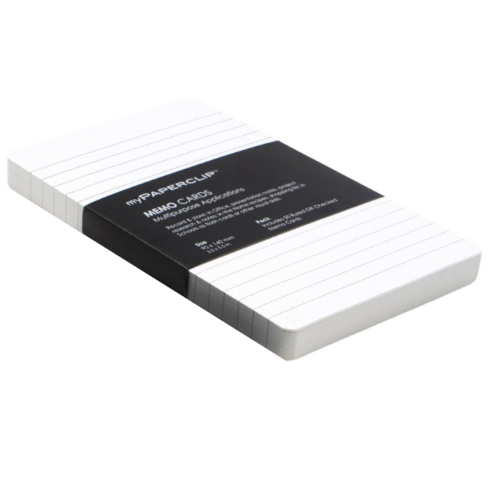 myPAPERCLIP Memo Cards - Pack of 50