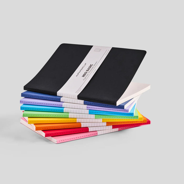 myPAPERCLIP Neo Basic Centre Thread Softcover Notebook - B5, Orange