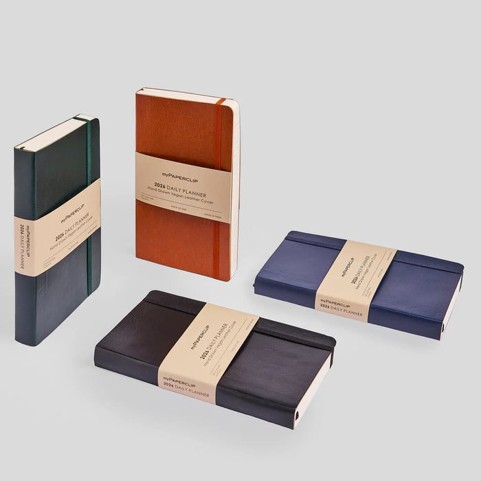 myPAPERCLIP M2 Daily 2026 Planner - A5 Slim, Vegan Leather Softcover