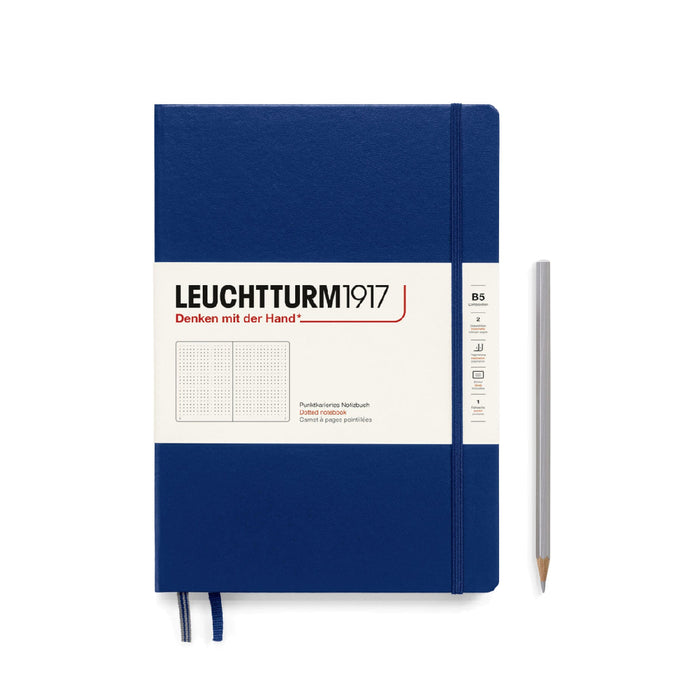 Leuchtturm1917 Notebook Composition Hardcover (B5), Dotted - Navy