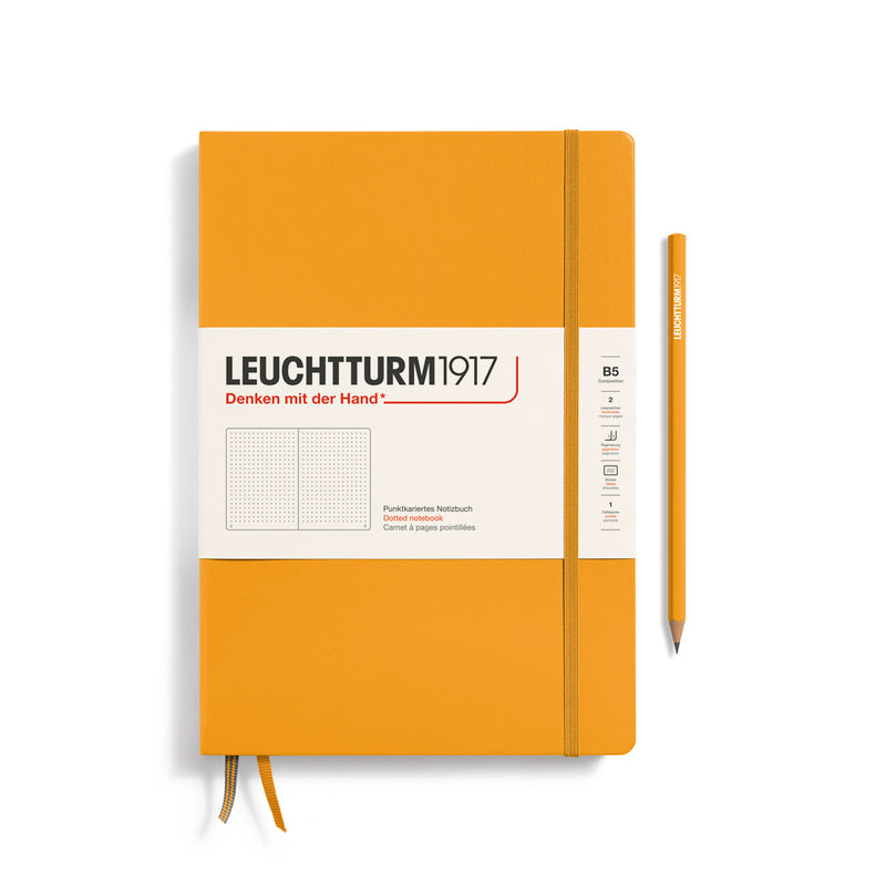 Leuchtturm1917 Notebook Composition Hardcover (B5), Dotted - Rising Sun