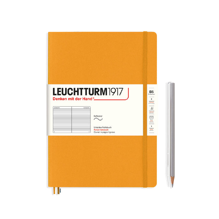 Leuchtturm1917 Notebook Composition Softcover (B5), Ruled - Rising Sun