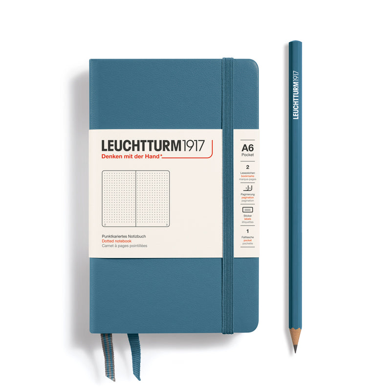 Leuchtturm1917 Notebook Pocket (A6), Dotted - Stone Blue