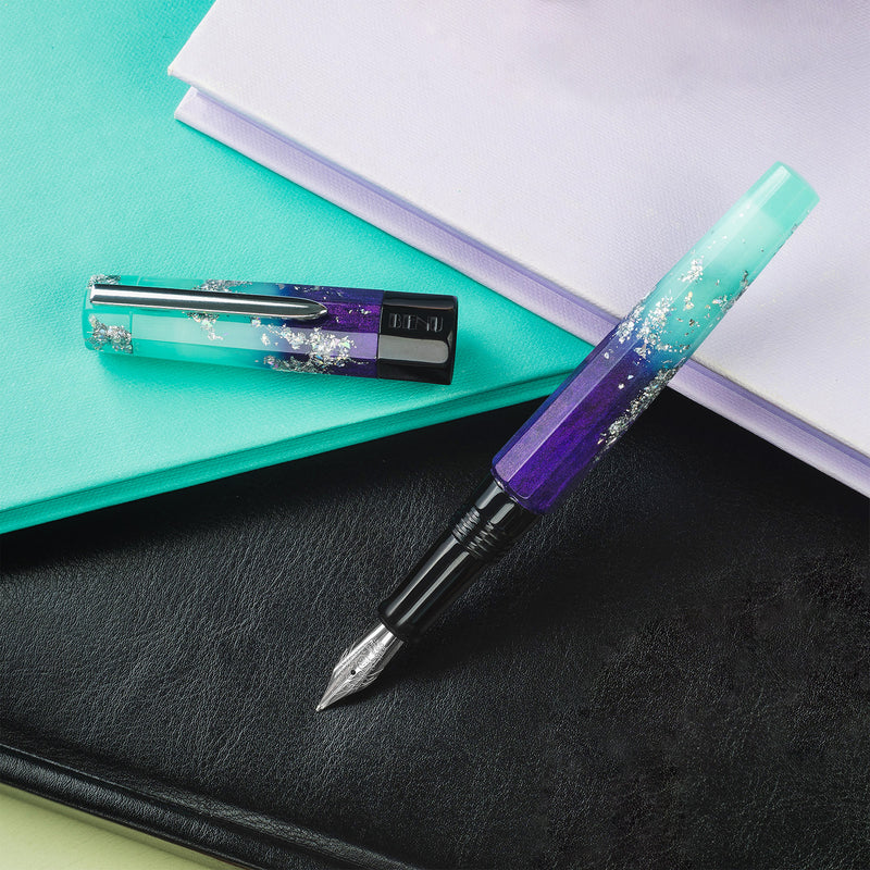 BENU Euphoria Fountain Pen - Ocean Breeze (Glow-In-The-Dark)
