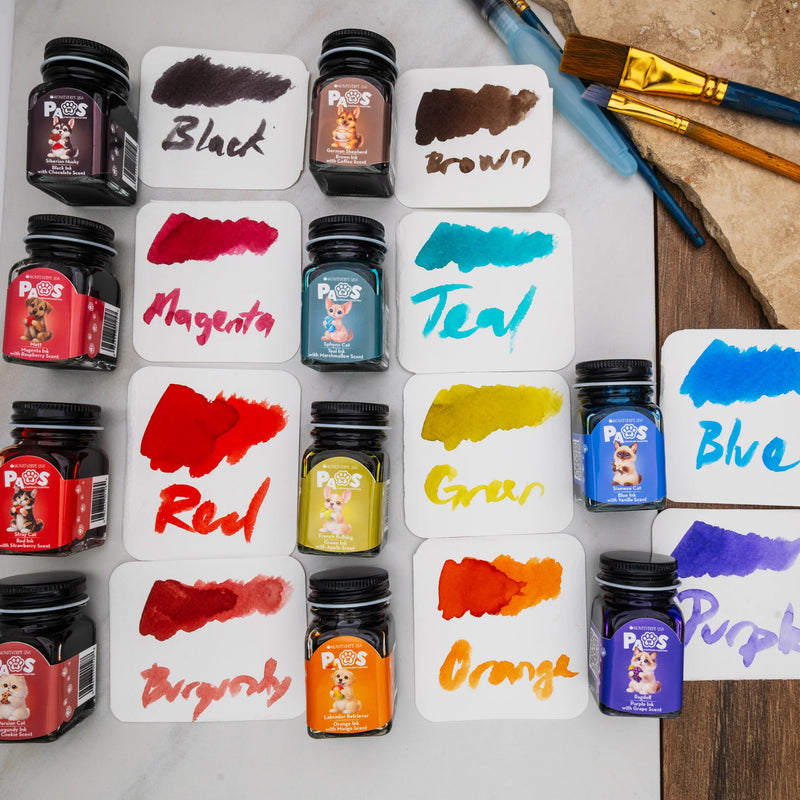 Monteverde Paws Scented Ink Gift Set – 10 Pc (30ml)