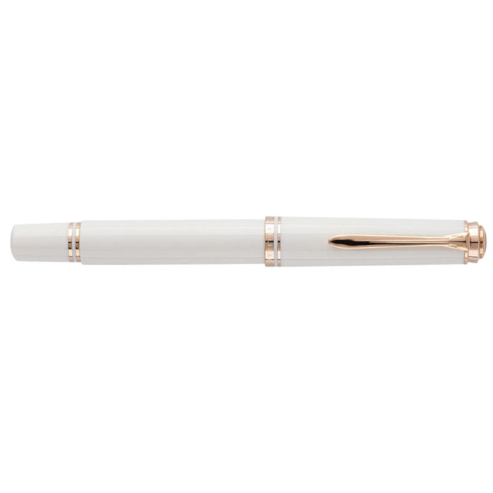 Pelikan M600 Fountain Pen - Souveran White & Rose Gold, Special Edition
