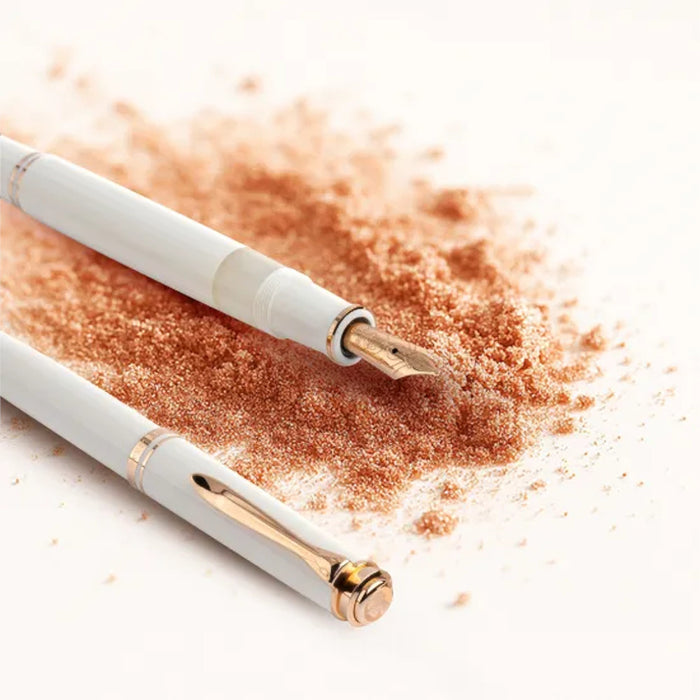 Pelikan M600 Fountain Pen - Souveran White & Rose Gold, Special Edition