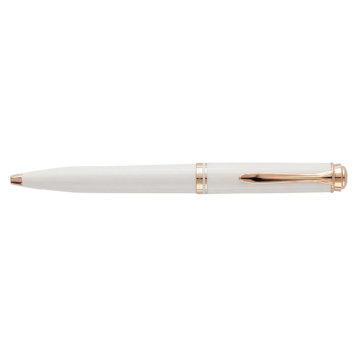 Pelikan K600 Ballpoint Pen - Souveran White & Rose Gold, Special Edition