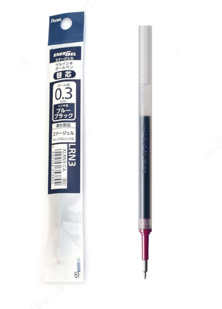 Pentel Energel XLRN Gel Pen Refill - Blue Black 0.3 mm