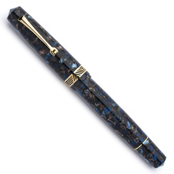 Leonardo Officina Italiana Momento Magico Fountain Pen - Pietra Salata, Gold Trim