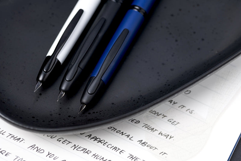 Pilot Capless (Vanishing Point) White Black Accent Fountain Pen - Extra Fine