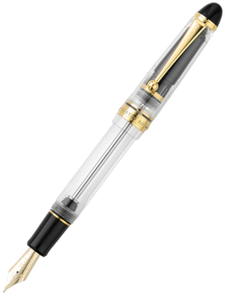 Pilot Custom 823 Fountain Pen and Ink Gift Set - Clear Demonstrator Signature