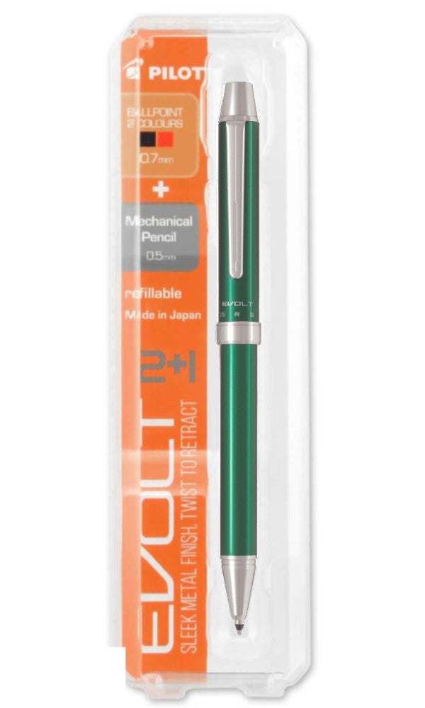 Pilot Evolt 2+1 Multifunction Pen - Green