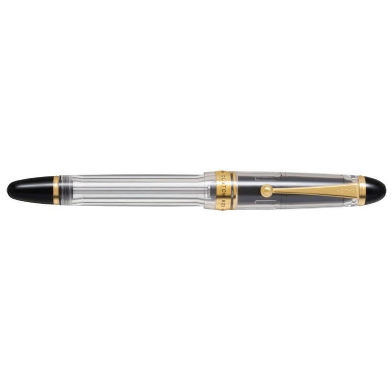 Pilot Custom 823 Fountain Pen and Ink Gift Set - Clear Demonstrator Signature