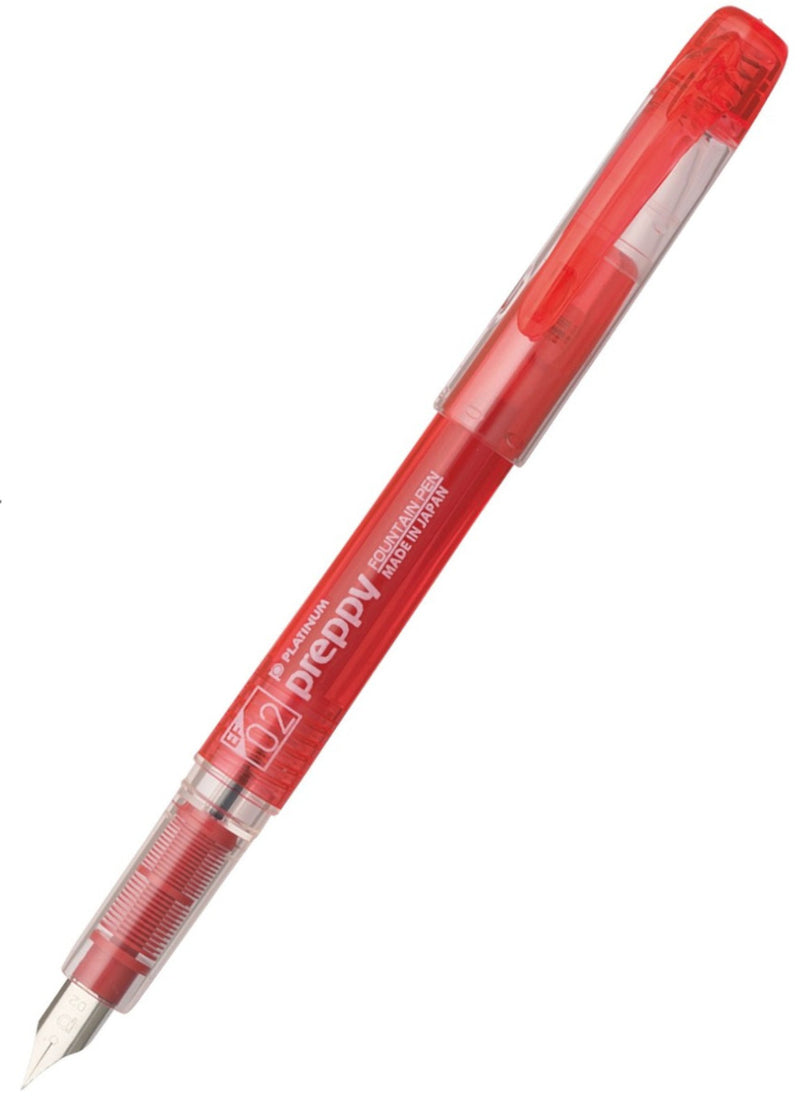 Platinum Preppy Red Extra Fine Fountain Pen