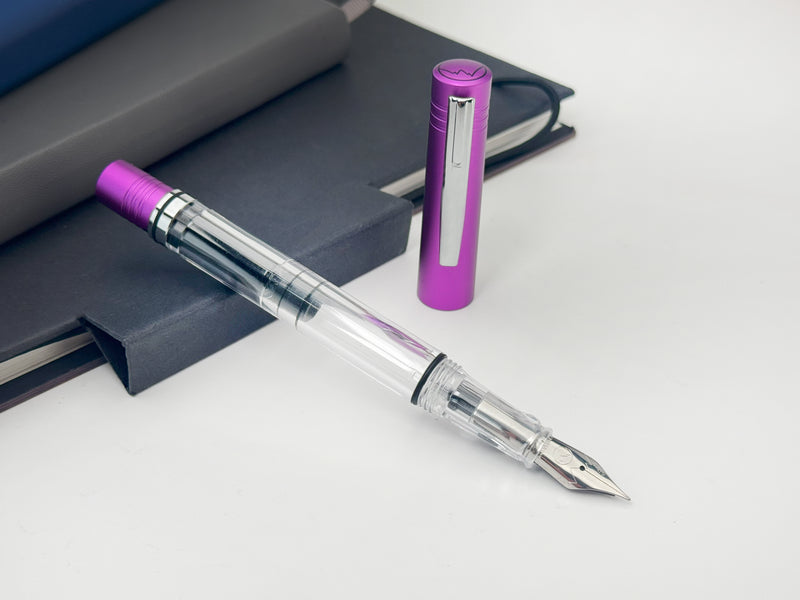 Monteverde MP1 Lock-It Piston Technology Fountain Pen - Purple Frost