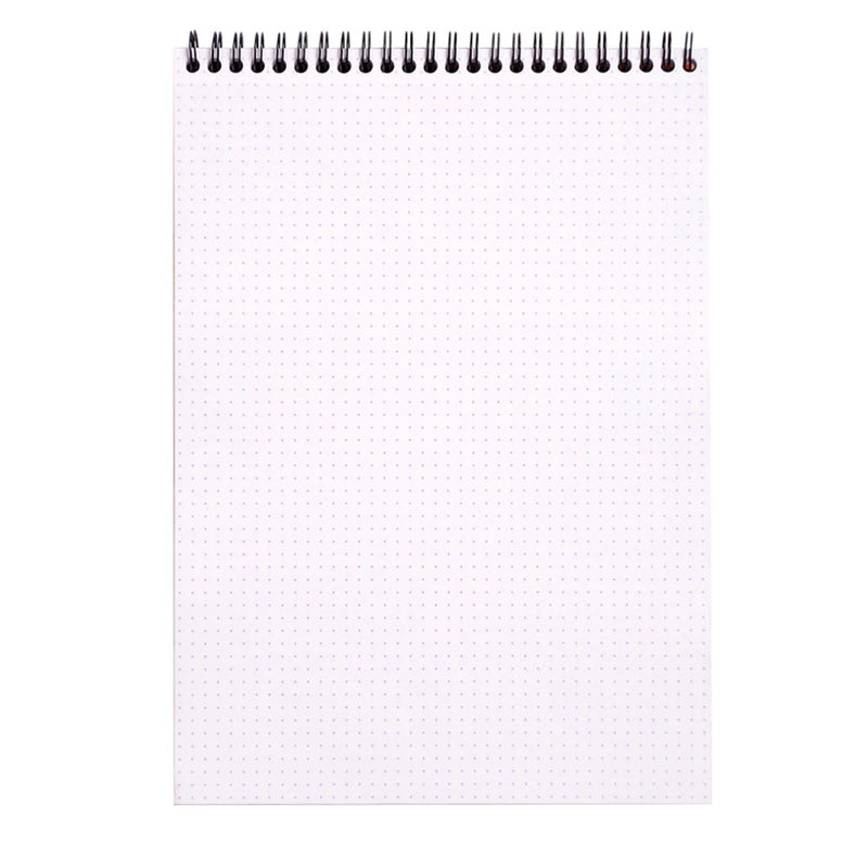 Rhodia No. 18 Notepad - Wirebound, Orange, Dotted