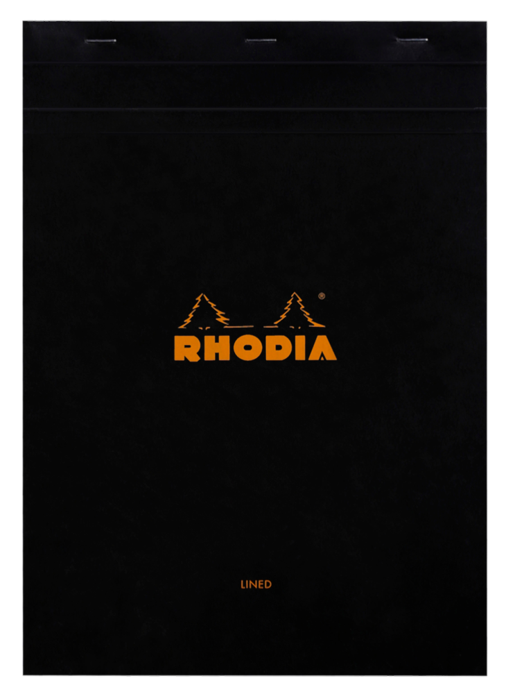 Rhodia No. 18 (A4) Notepad - Black, Lined