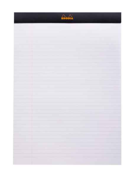 Rhodia No. 18 (A4) Notepad - Black, Lined
