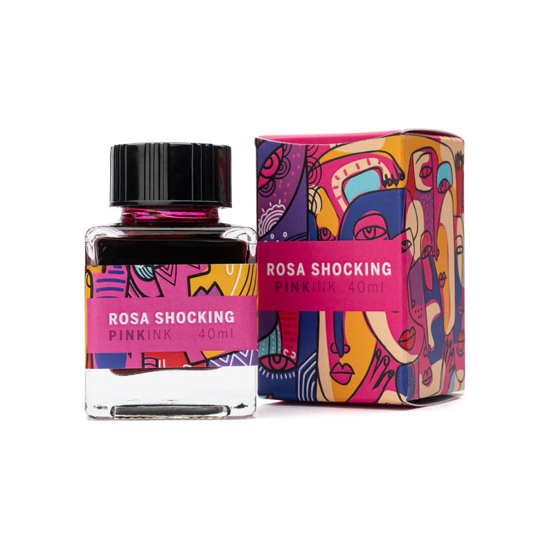 Leonardo Officina Italiana Fountain Pen Ink - Rosa Shocking Pink 40ml