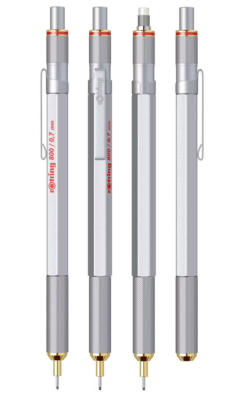 Rotring Mechanical Pencil - 800 Silver 0.7mm