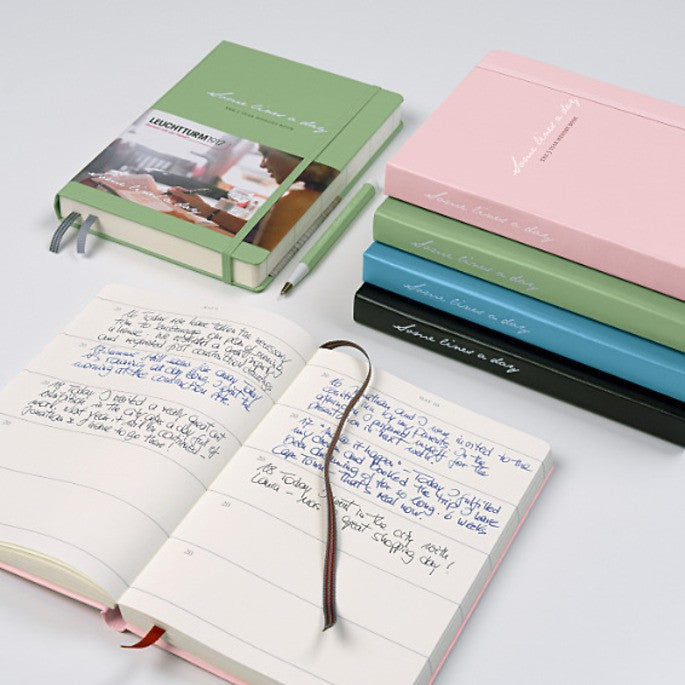 Leuchtturm1917 Some Lines A Day, 5 Year Journal, Medium A5, 365 Pages – Port Red