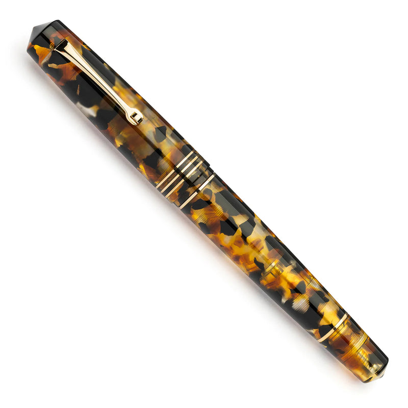 Leonardo Officina Italiana Momento Zero Grande 2.0 Fountain Pen - Sottobosco, Gold Trim