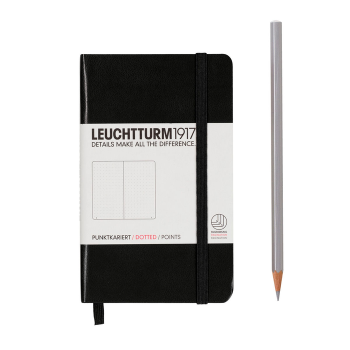 Leuchtturm1917 Pocket (A6) Notebook - Black Dotted