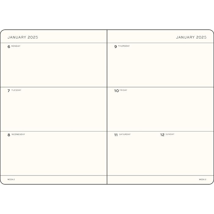 *Clearance* Leuchtturm1917 - 2025 Weekly Planner Hardcover (A5) - Lilac (Last Year)
