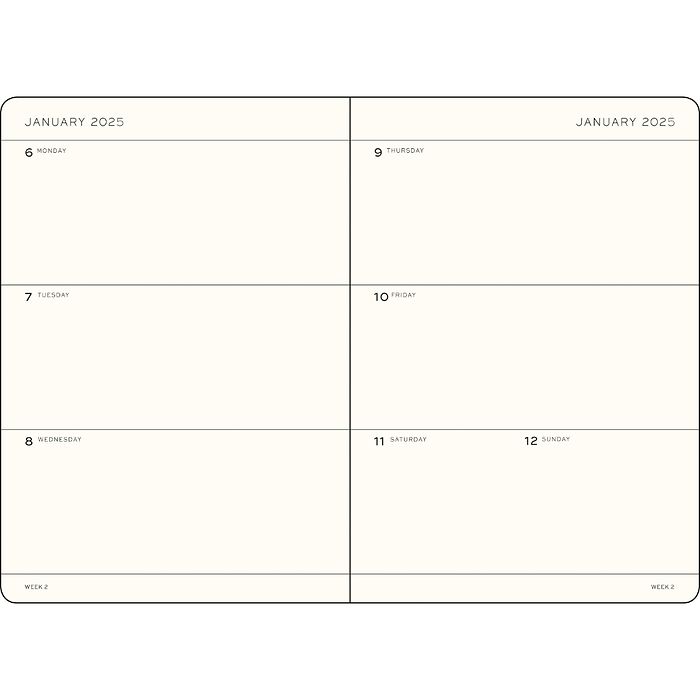 Leuchtturm1917 - 2025 Weekly Planner (A5), Softcover, Sage