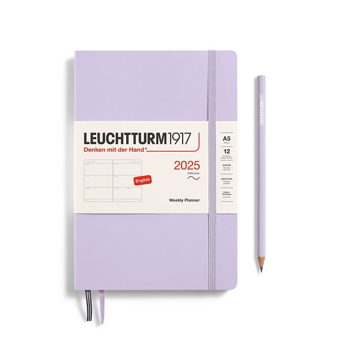 Leuchtturm1917 - 2025 Weekly Planner (A5), Softcover, Lilac